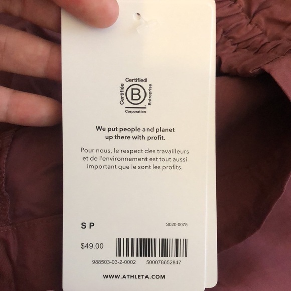 NWT Athleta Women's Small Calm Cool Sleep Shorts in Tawny Rose Pink Sz Small - Picture 3 of 5